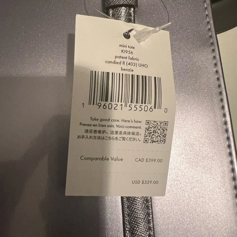 Kate Spade Patent Leather Kenzie Mini Tote (NWT, includes branded dust bag) - Picture 5 of 7